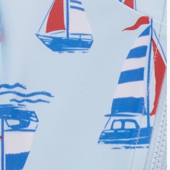 Carter's Boys' 2-Pack 1-Piece Zip Rashguards Blue/Red‎ NWT in packaging - Picture 4 of 10
